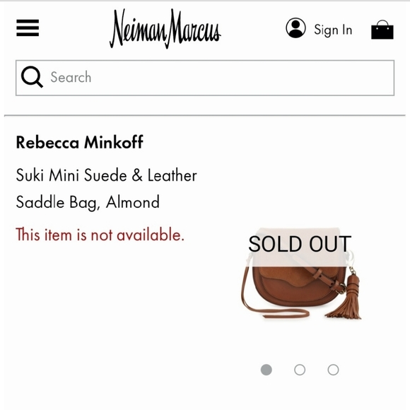 REBECCA MINKOFF MINI SUEDE & LEATHER SATCHEL - Picture 12 of 15